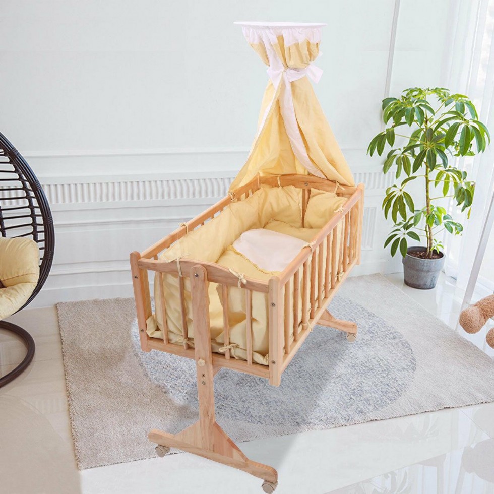 Baby Cradle In Wood