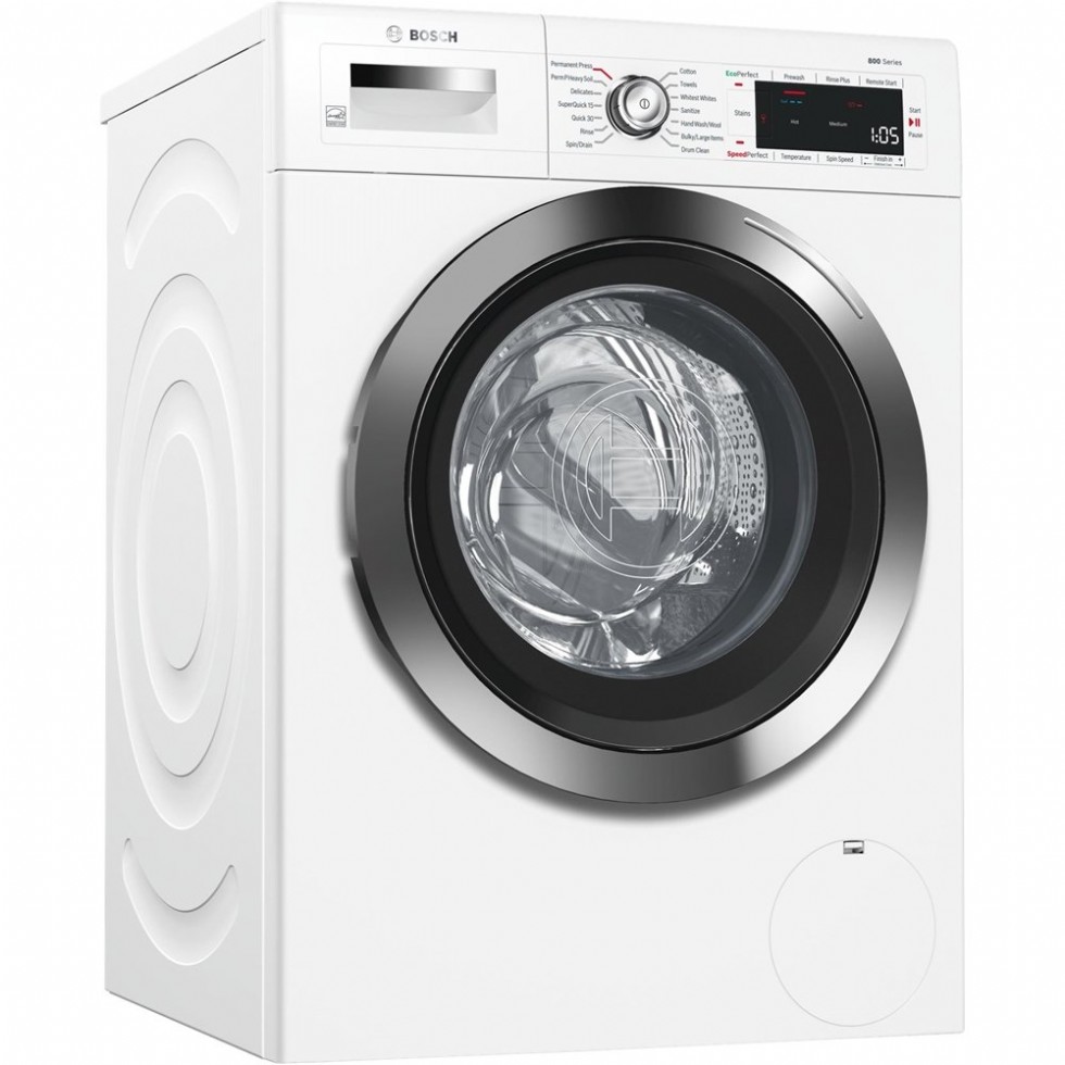 Bosch - 800 Series 2.3 Cu. Ft. 14-Cycle Front-Loading Washer - White