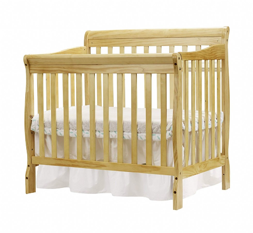 Convertible Crib Modern, Unisex Wood Design for Boys or Girls