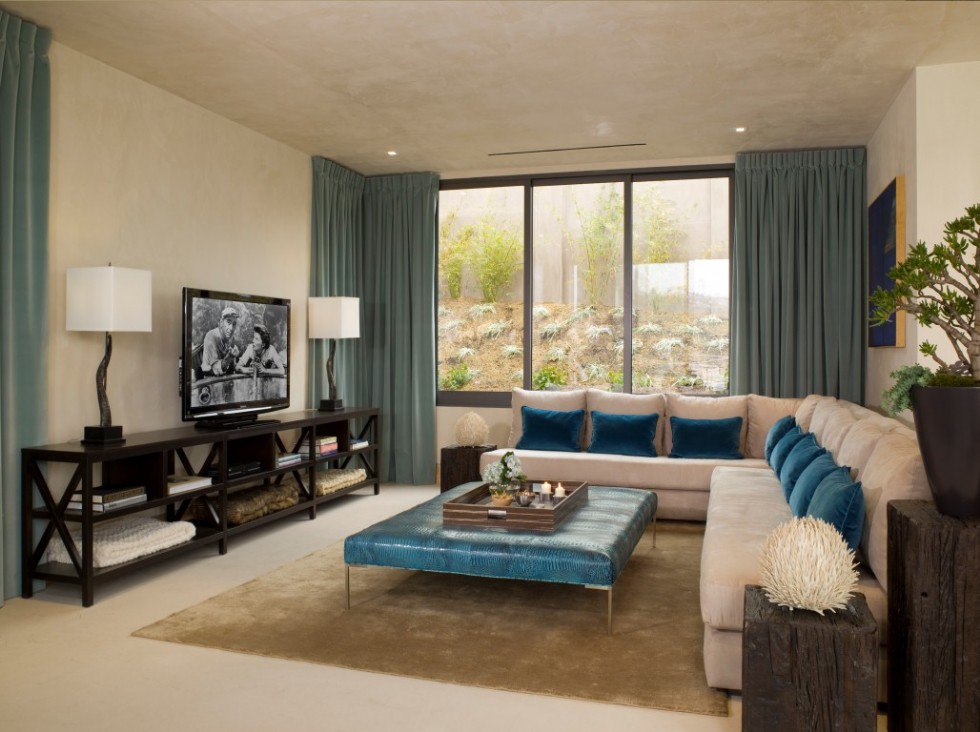 Hollywood Hills by Lori Dennis Living Room Design