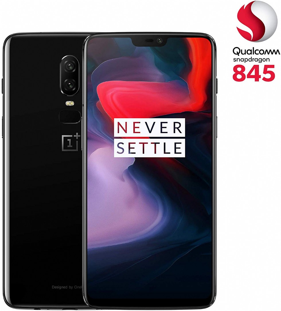 OnePlus 6 A6003 Dual-SIM (64GB Storage | 6GB RAM) (GSM Only, No CDMA) Factory Unlocked 4G Smartphone (Mirror Black) - International Version