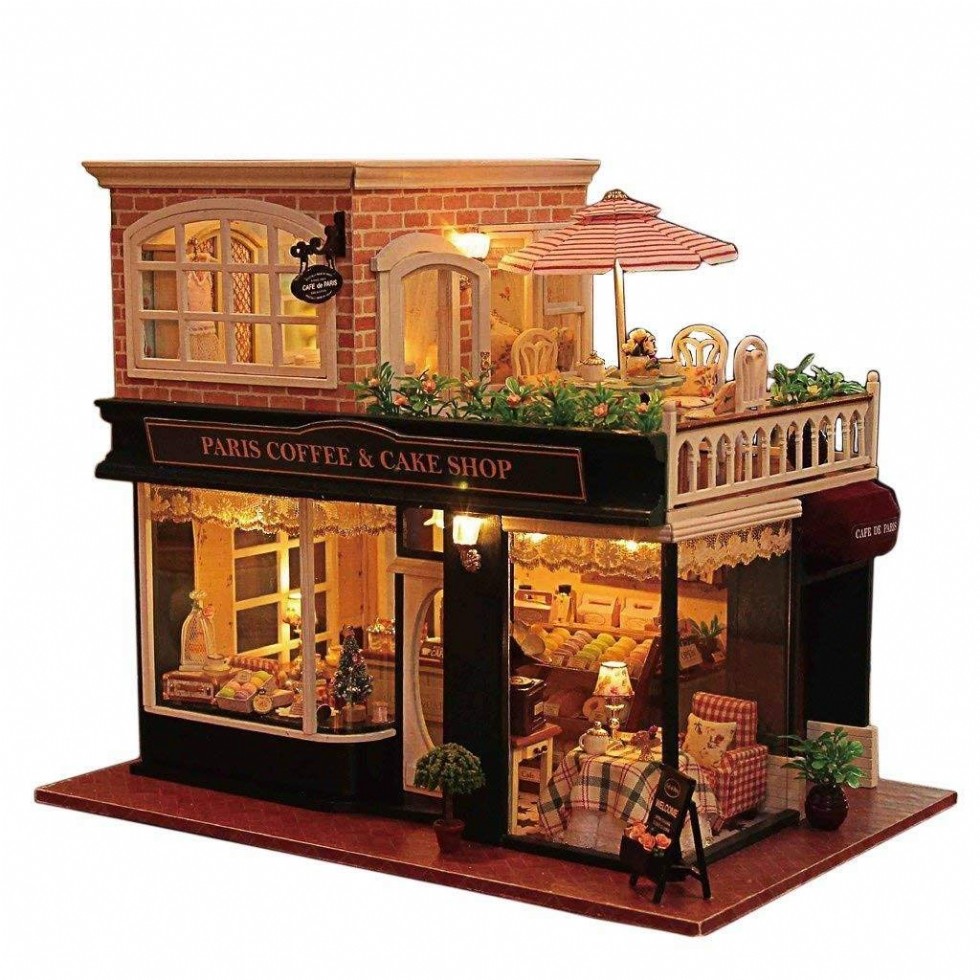 Rylai Wooden Handmade Dollhouse Miniature DIY Kit