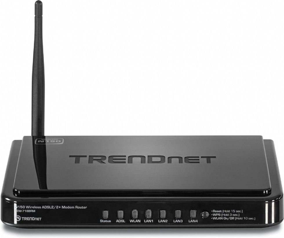TRENDnet Wireless N 150 Mbps ADSL 2/2+ Modem Router