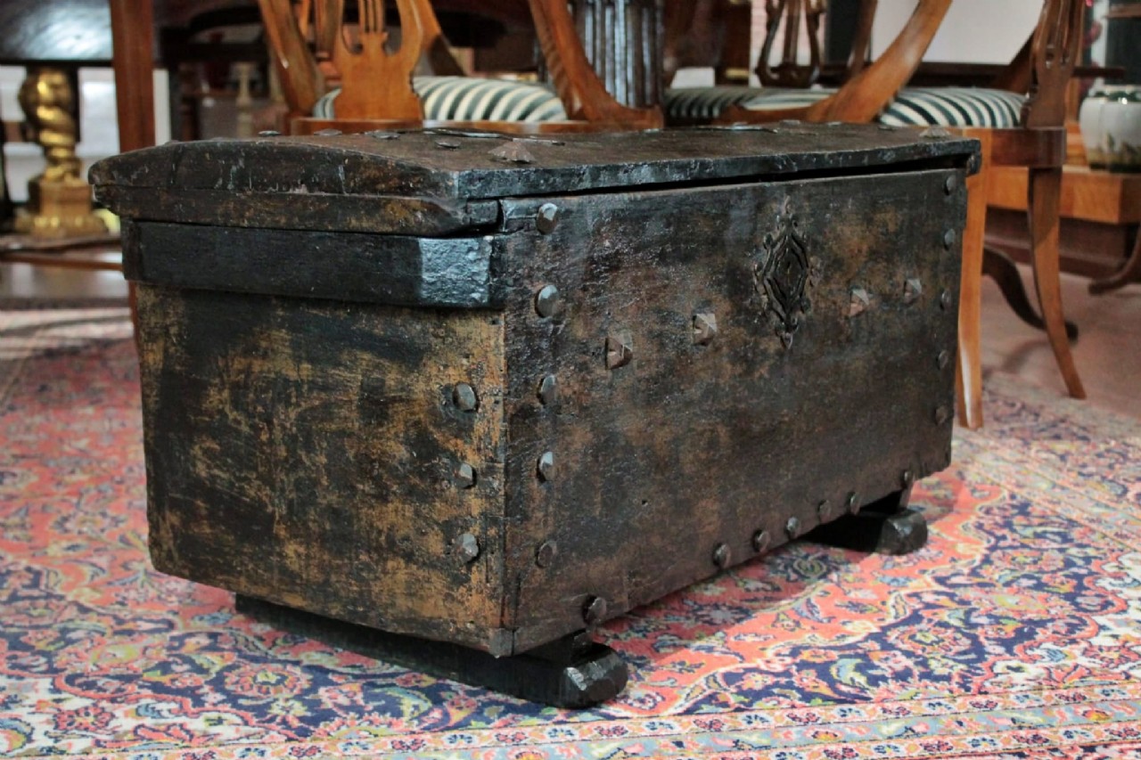 Spanish Medieval Chest 15th Century Furniture