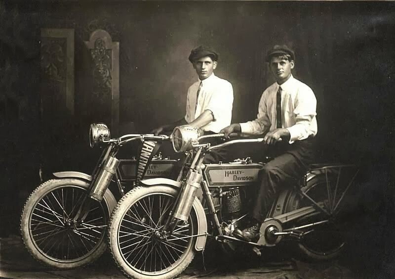 William Harley and Arthur Davidson First Motorcycle
