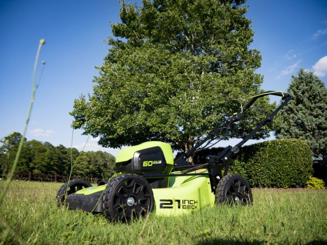 Greenworks Lawn Mower Installing The Grass Catcher Bag