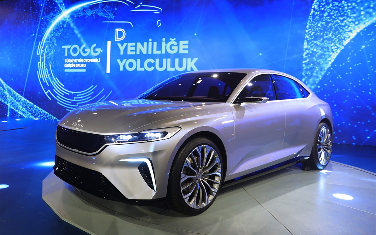 Turkey's domestic 100% electric sedan prototype of the domestic automobile