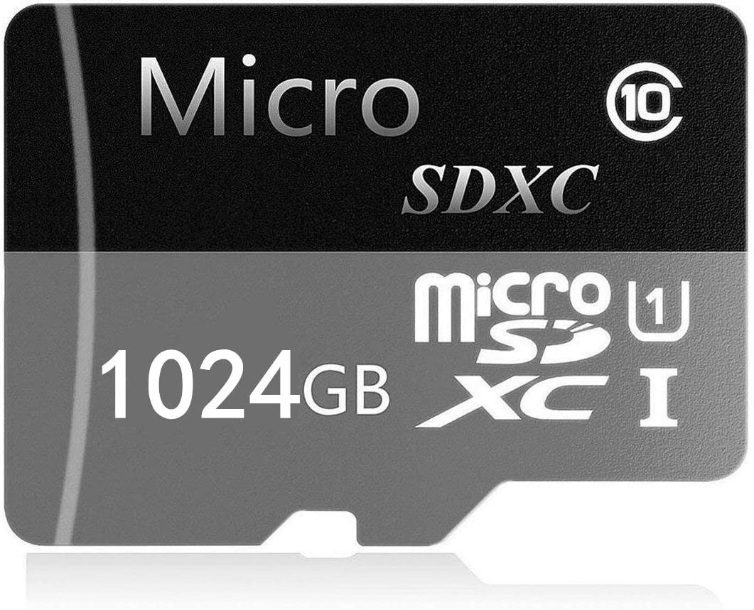 1024GB Micro SD SDXC Card High Speed Class 10 Memory SDXC Card with SD Adapter