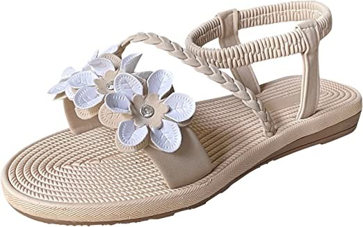 2023 Women's Sandals Wide Width Sandals Breathable Women's Roman Outdoor Diamond