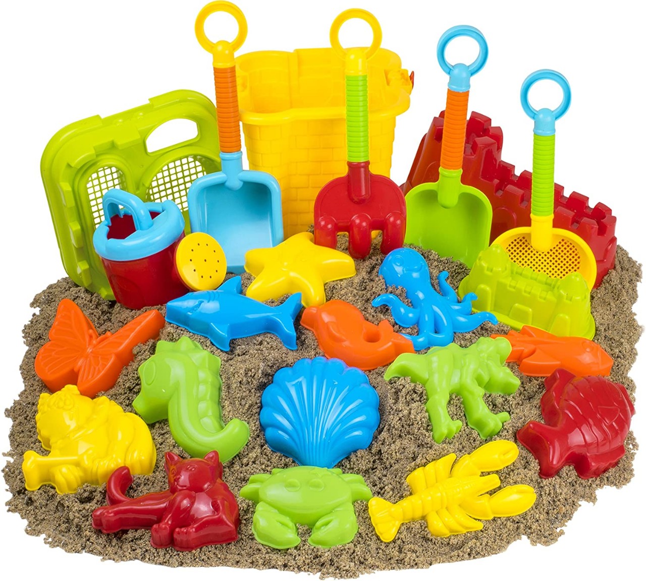 23pc Kids Beach Toys Set, Sandbox Toys; Sand Toys