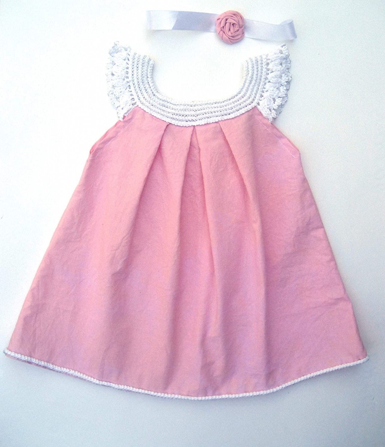 white cotton baby dress