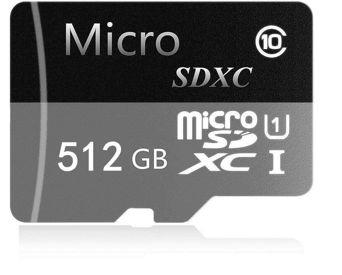 512GB Micro SDXC Card Class 10 Memory Card High Speed Memory Card with SD Adapter