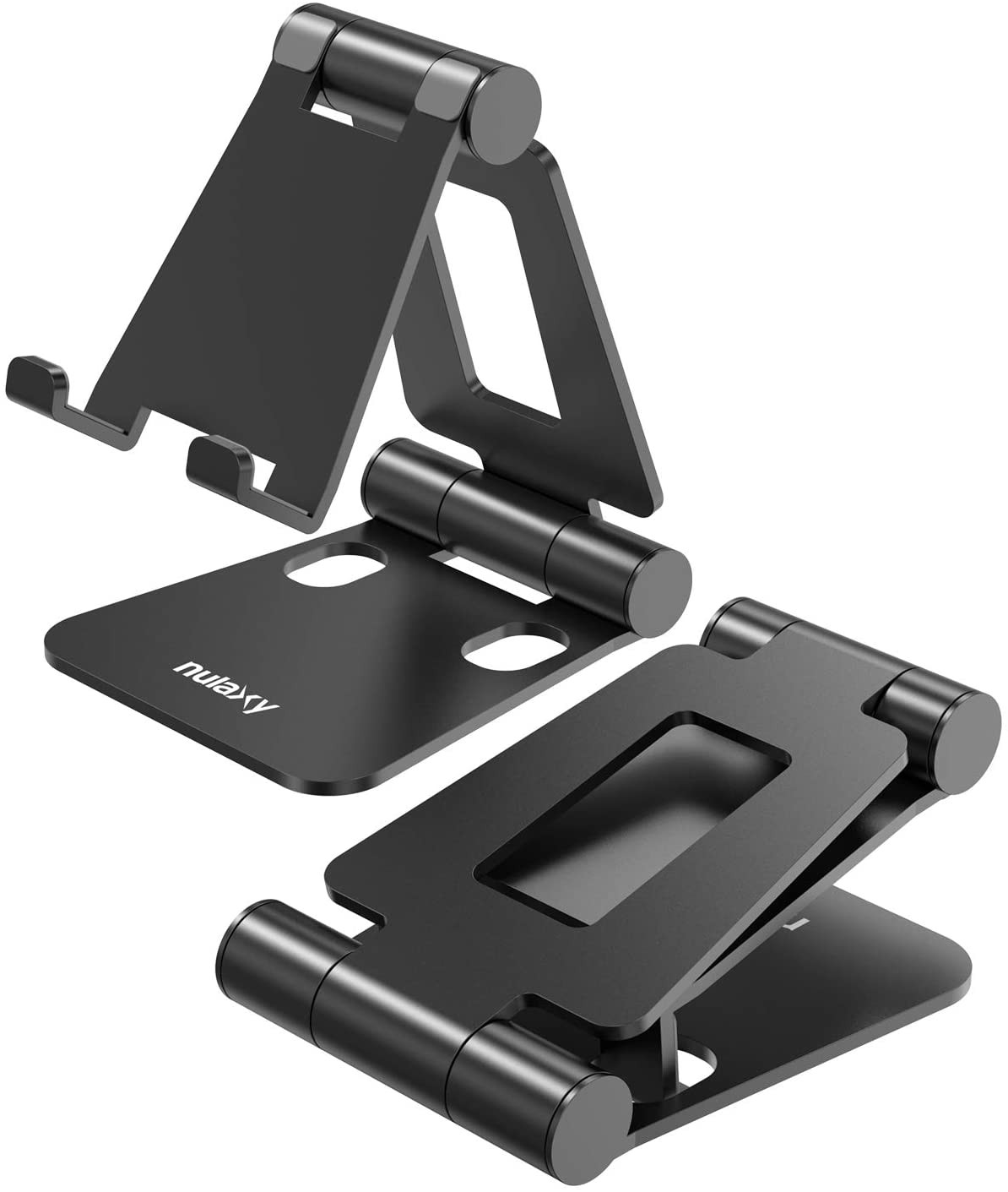 A4 Cell Phone Stand, Fully Foldable, Adjustable Desktop Phone Holder Cradle Dock Compatible