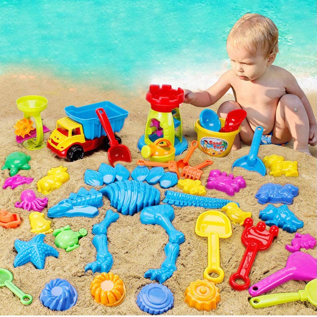 Aiaban 21Pcs Baby Kids Beach Toys Swimming Wash Play Cartoon Colorful Cute Toys