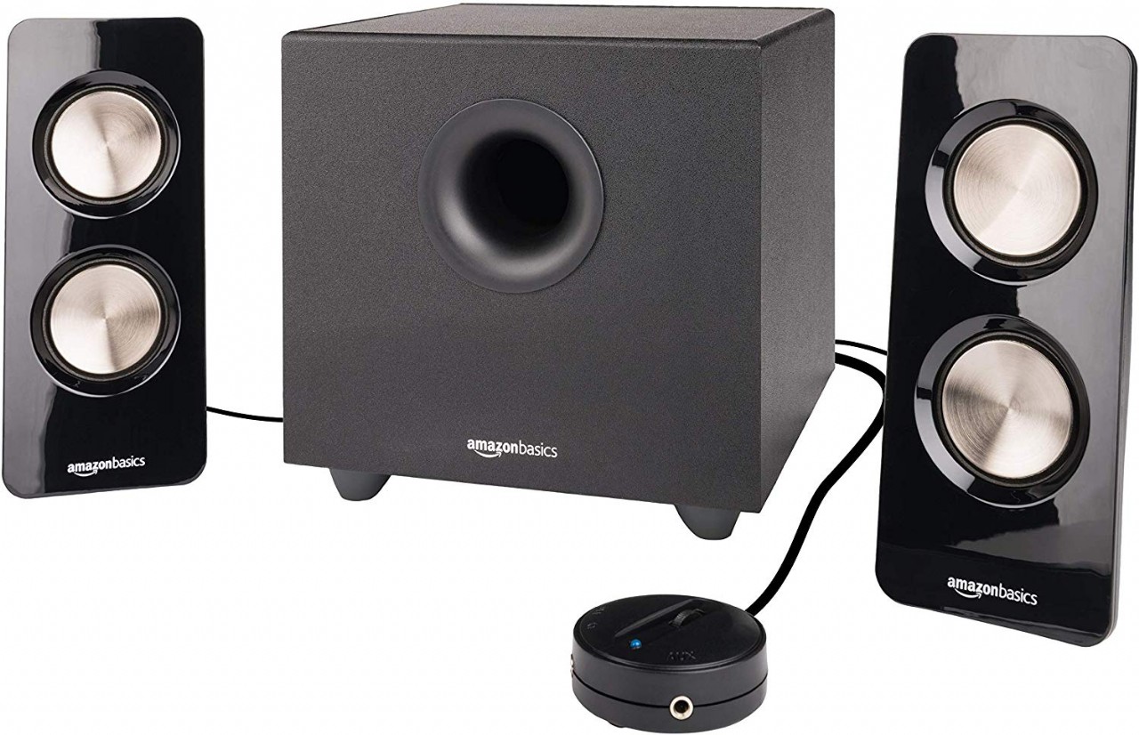 AmazonBasics 2.1 25W Computer Speakers with Subwoofer