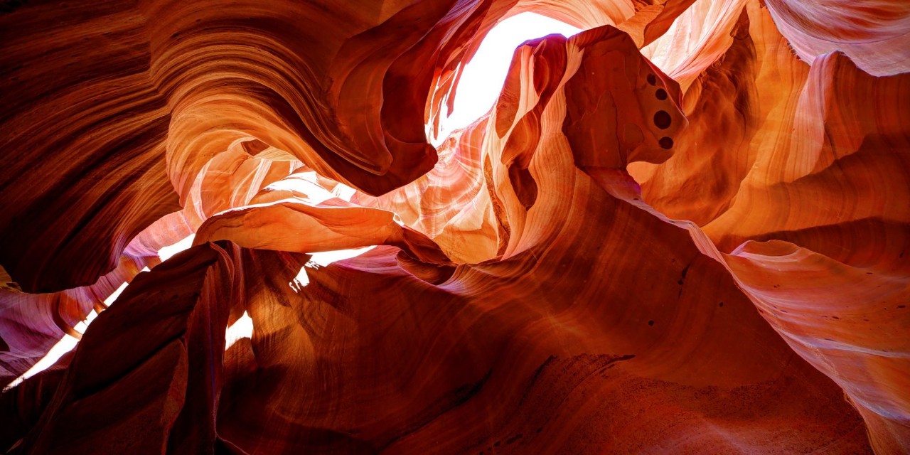 Antelope Canyon, located in Arizona