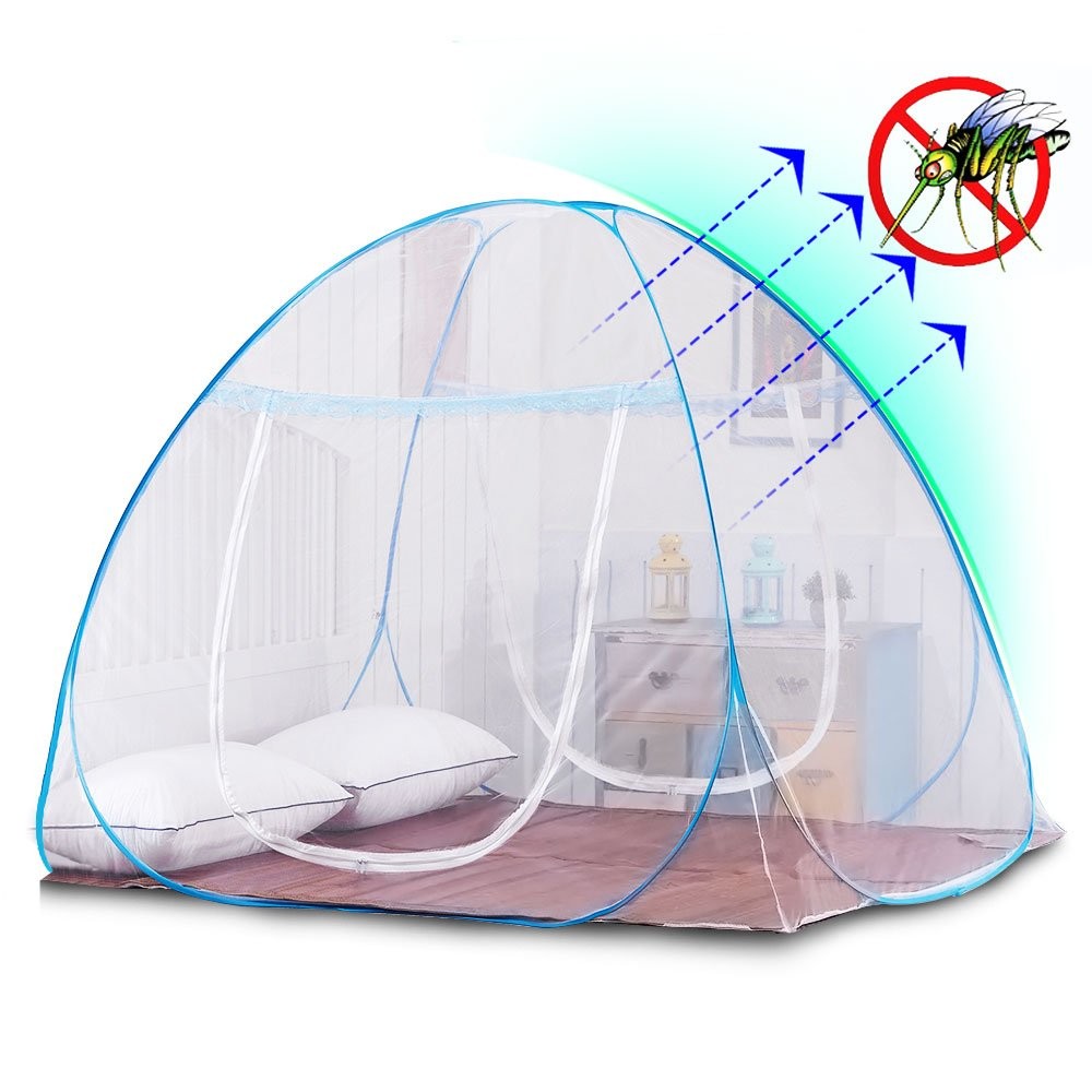 Anti Mosquito Nets Pop Up Mosquito Net Bed Tent with Bottom 200(L)180(W)150(H) Mosquito Nettings