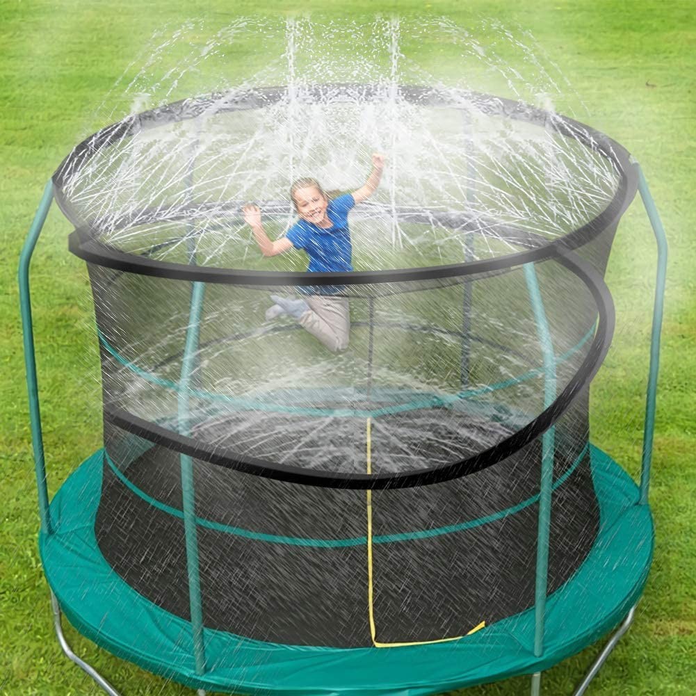 ARTBECK Trampoline Sprinkler, Outdoor Trampoline Water Play Sprinklers for Kids, Fun Water Park