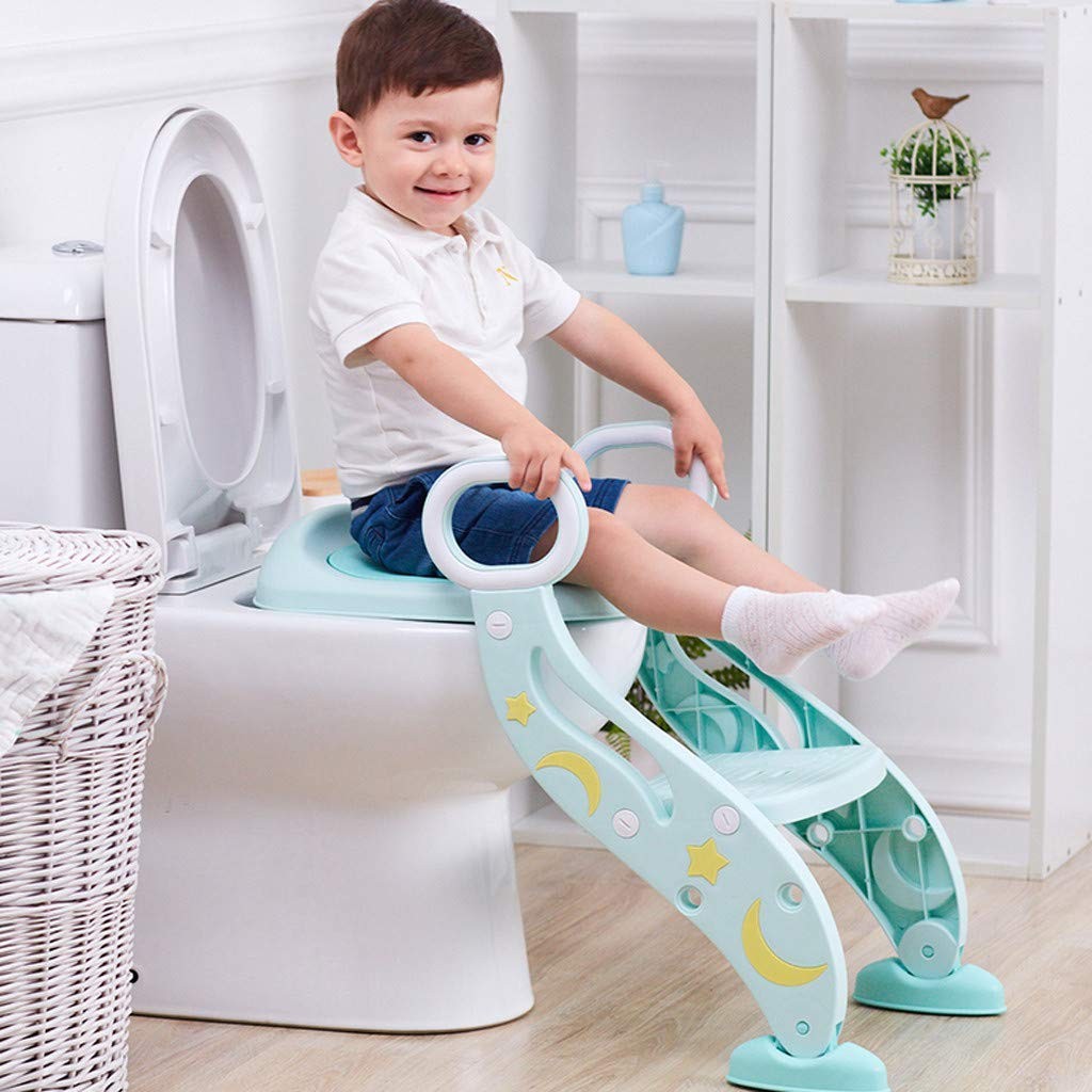 Baby Toddler Potty Training Toilet Seat with Step Stool Ladder Children’s Toilet Training Seat Chair