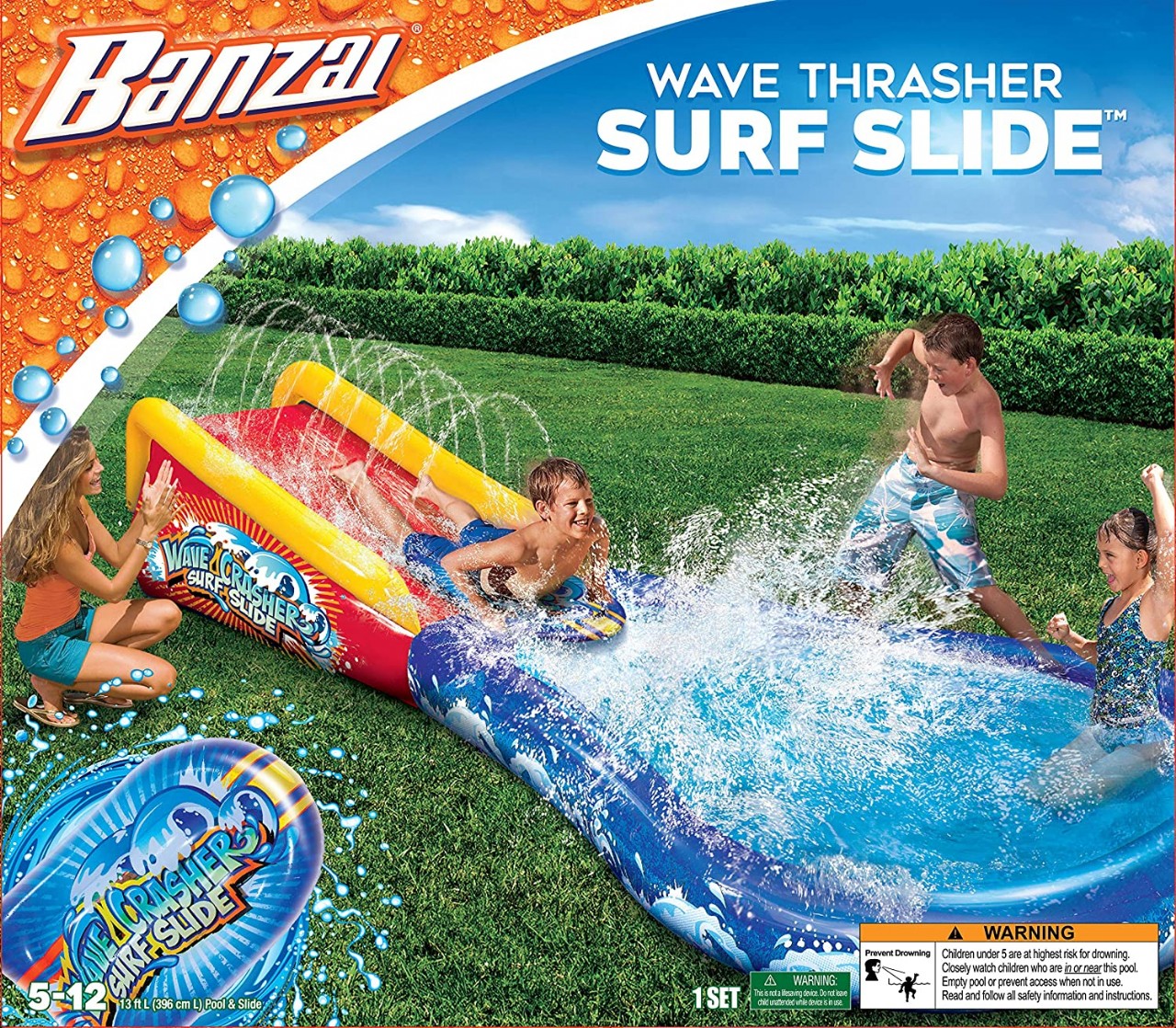 BANZAI Wave Crasher Surf Slide
