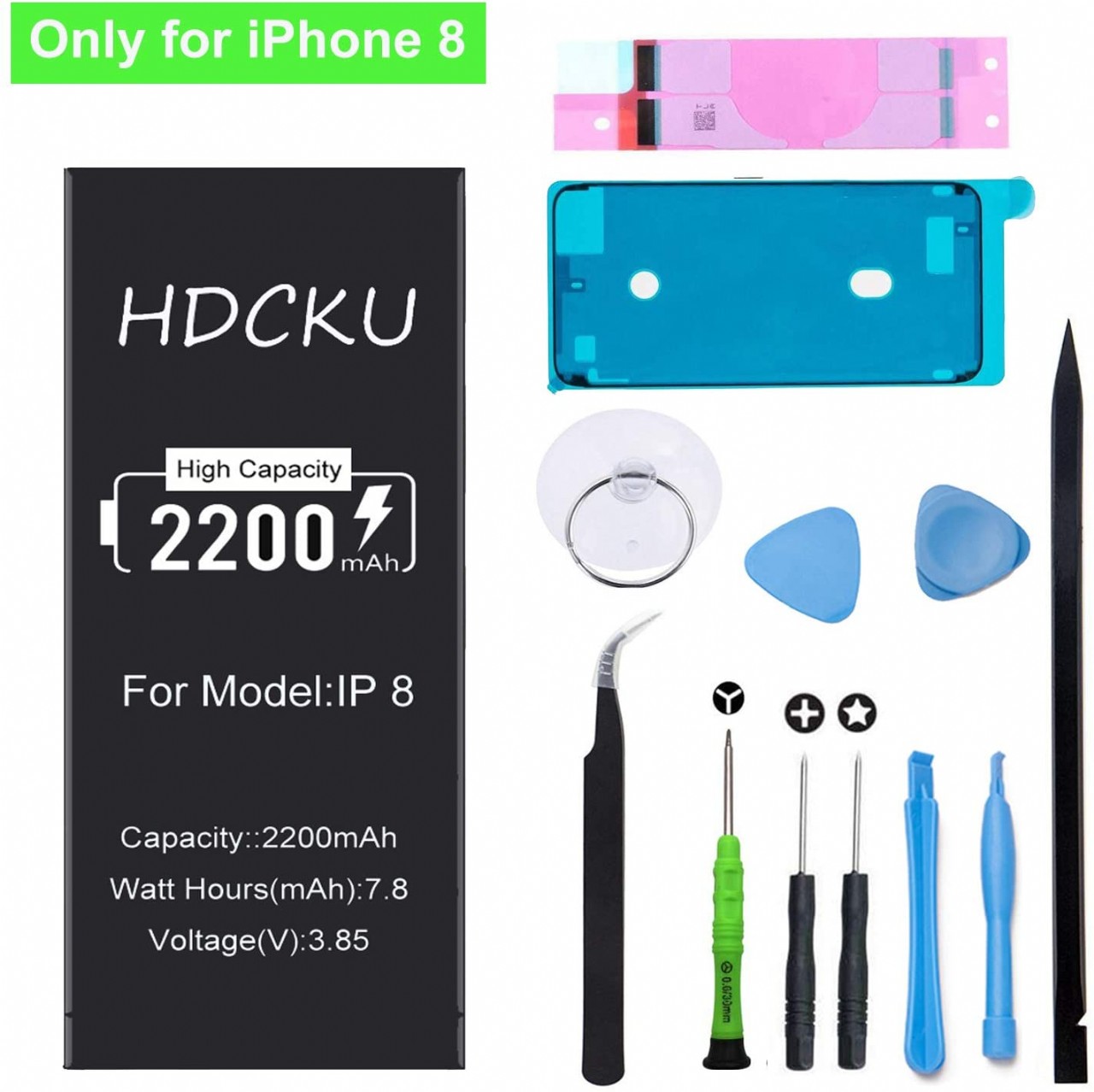 Battery Replacement Kit for iPhone 8 Battery Repair Set A1863, A1905, A1906