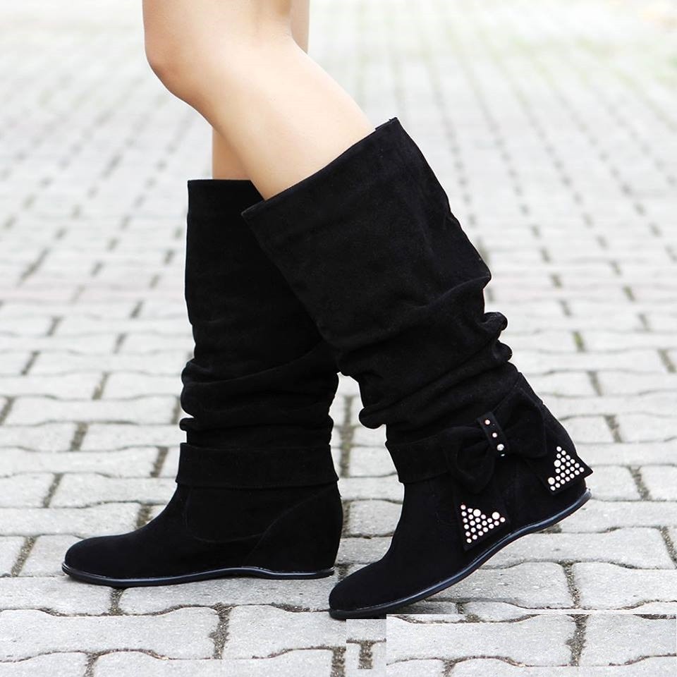 black leather booties for women no heel