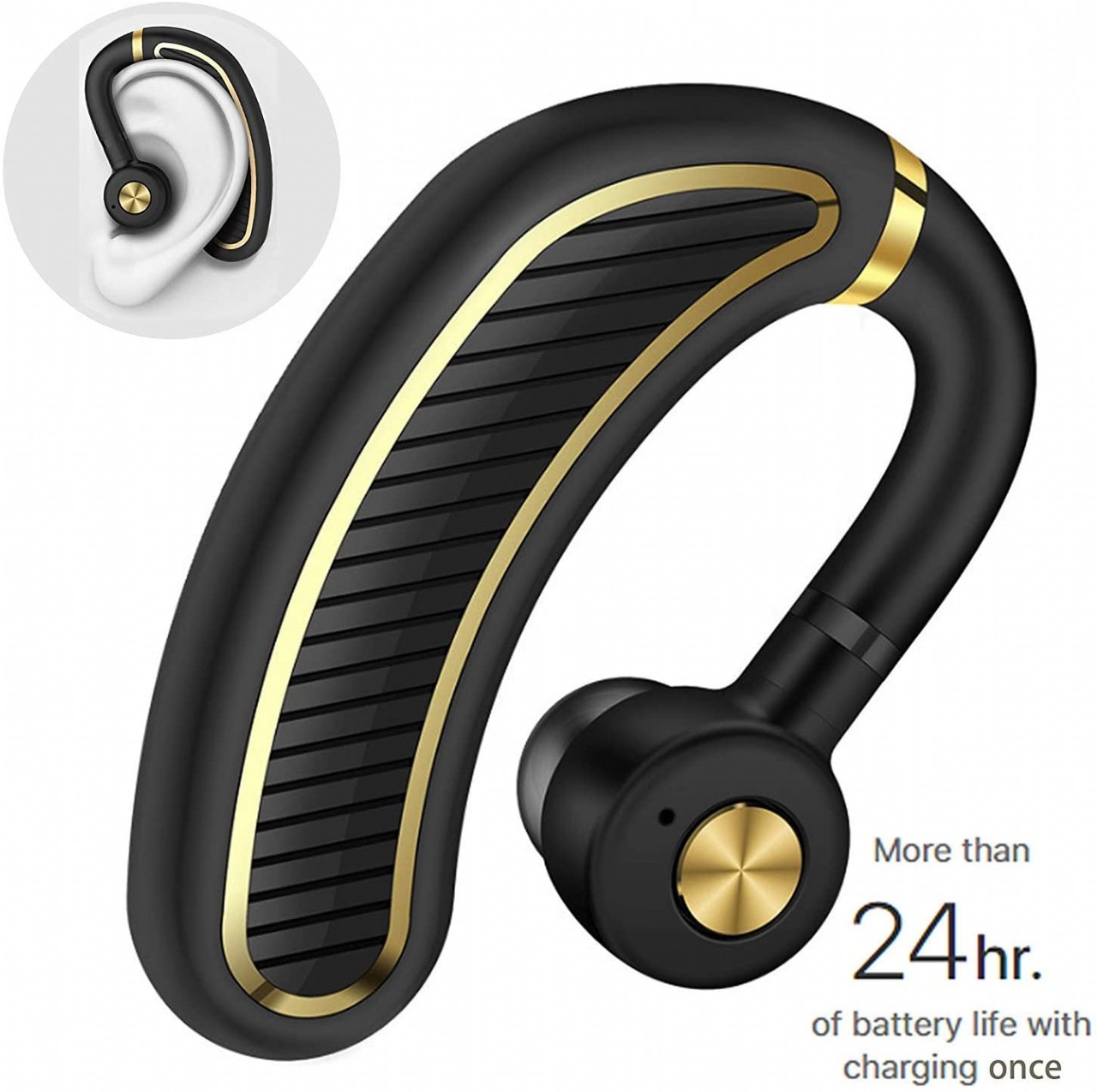 Bluetooth Headset Wireless Earbud Headset with Microphone 32-Hrs Playing Time Cell Phone Bluetooth