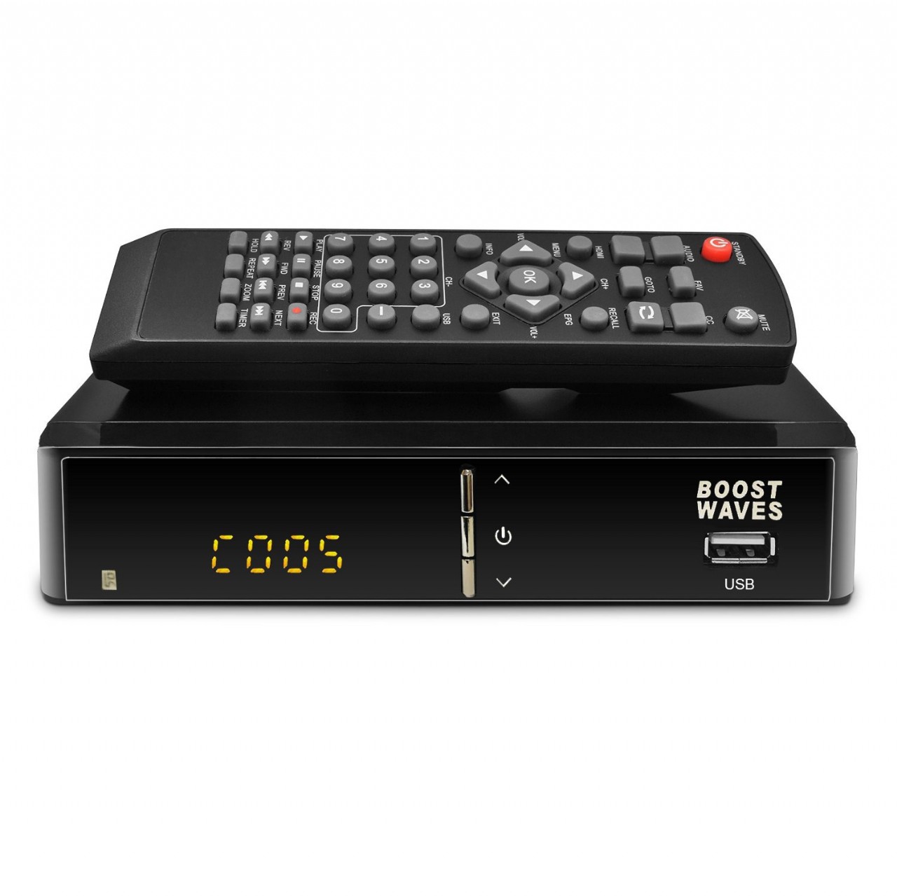 BoostWaves Premium Digital Converter Box DVR, Full HD 1080P HDTV, HDMI Output, 7 Day Program Guide