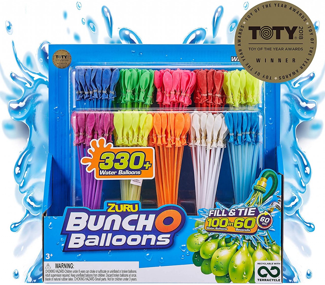 Bunch O Balloons - 350 Rapid-Fill Water Balloons (10 Pack) Amazon Exclusive