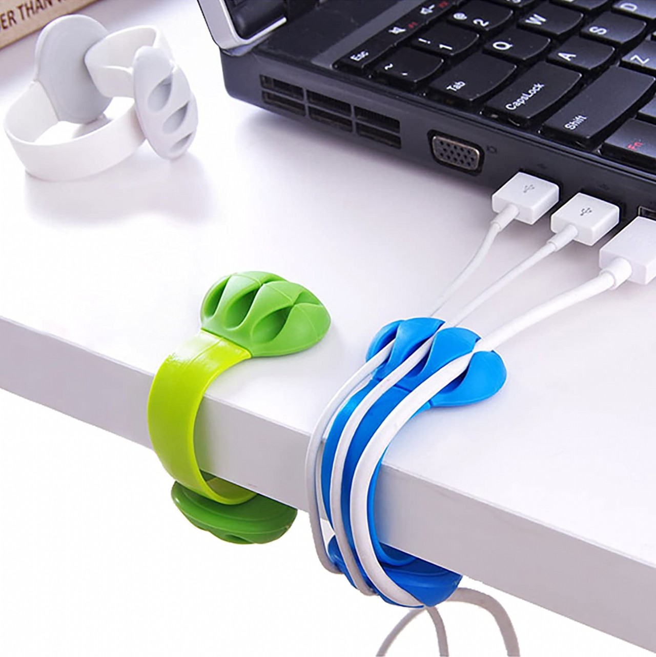 Cable Holder - Cord Organizer - Cable Management Clips - Wire Holder System -3 Packs Multipurpose