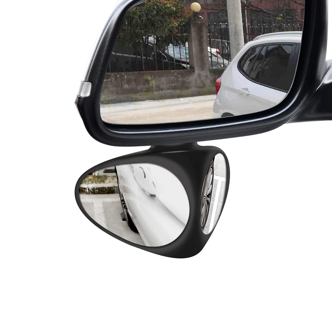 Car Blind Spot Mirror, Automotive 360 Rotate Adjustable Stick-on Front/Rear View Mirrors for Traffic