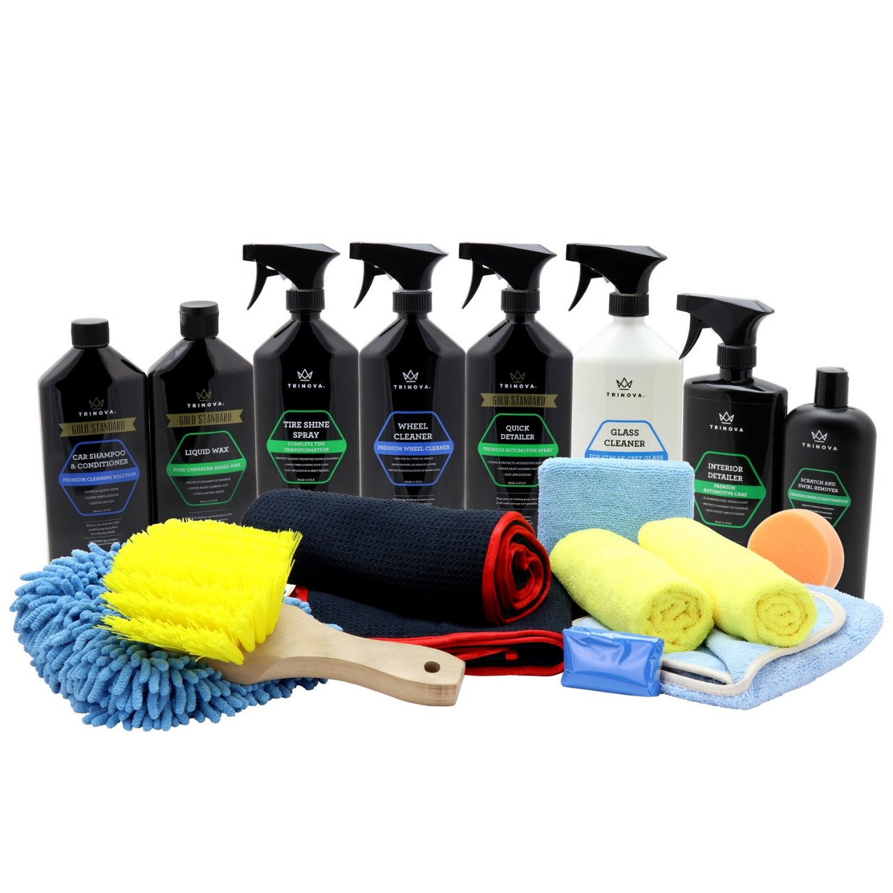 Car Wash Kit Complete Detailing Bundle Best for Washing Car, Truck, SUV. Accessories Included Shammy