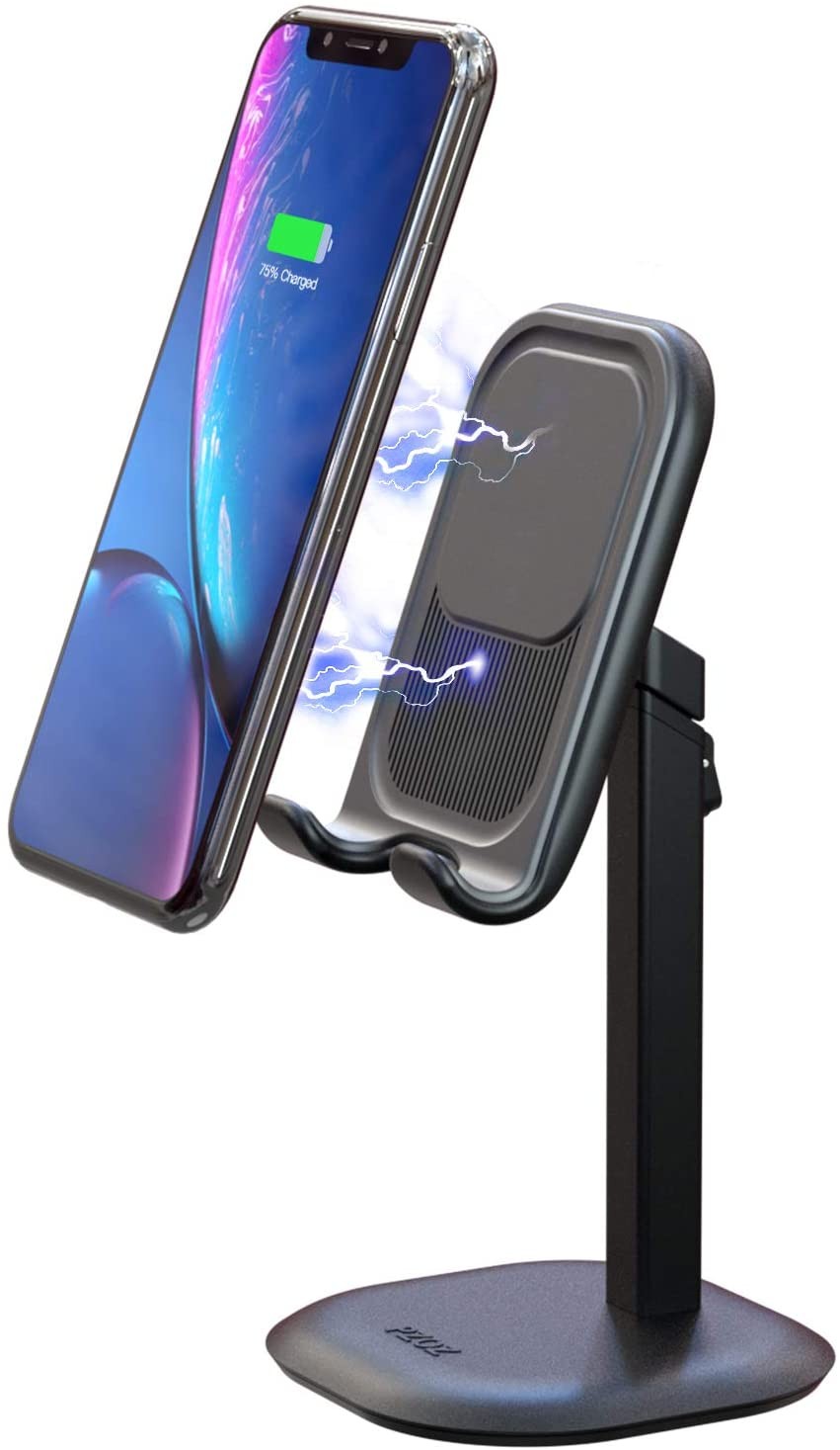 Cell Phone Stand Wireless Charger, 10W Charging Height/Angle Adjustable Smartphone Tablet Desktop