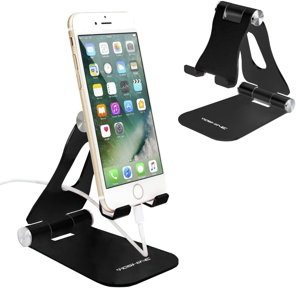 Cell Phone Stand,iPhone Stand Adjustable iPad Stand Tablet Stand Desk Cell Phone Holder Foldable