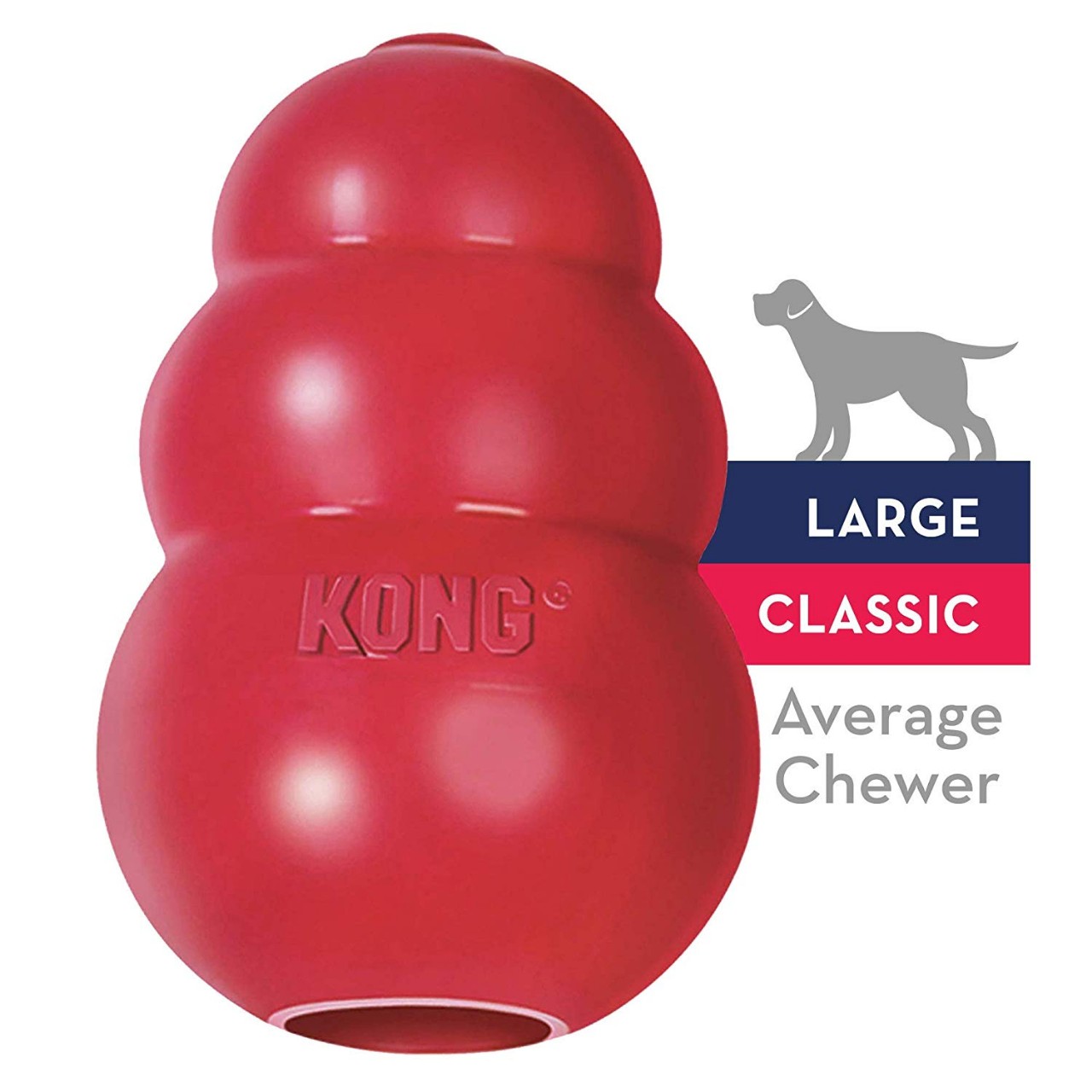 Classic Dog Toy - Durable Natural Rubber - Fun to Chew, Chase and Fetch