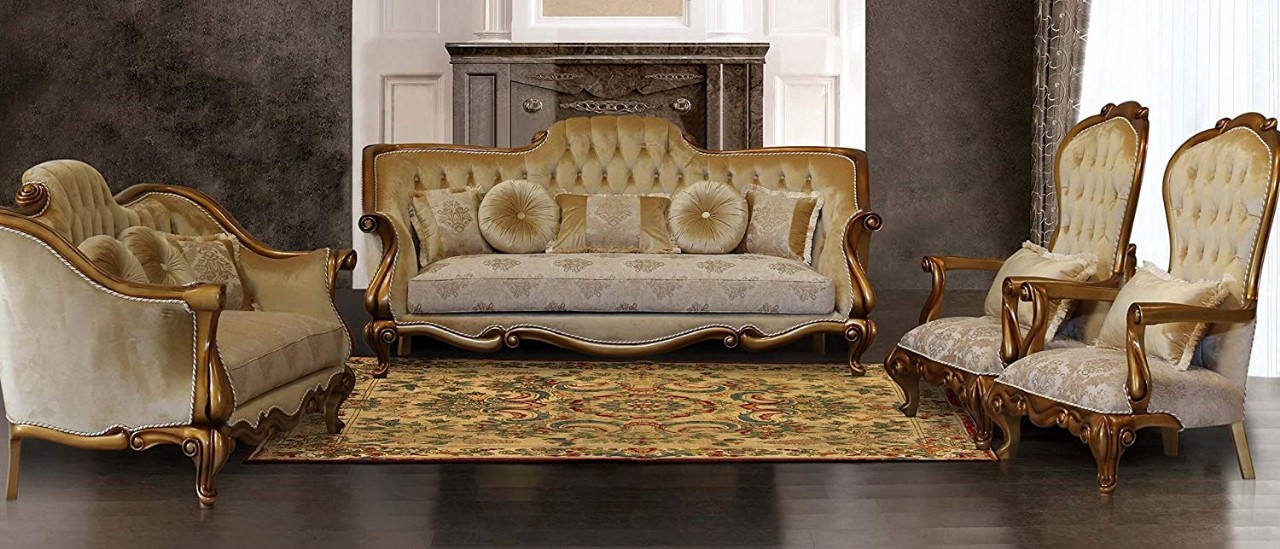 Classic Loveseat European Furniture Carlotta Luxury Loveseat