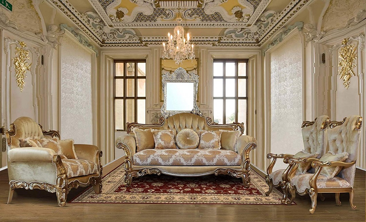 Luxury Classic Sofa Set European Furniture 3 Piece Paris Luxury Sofa Set Luxury Modern Sofas