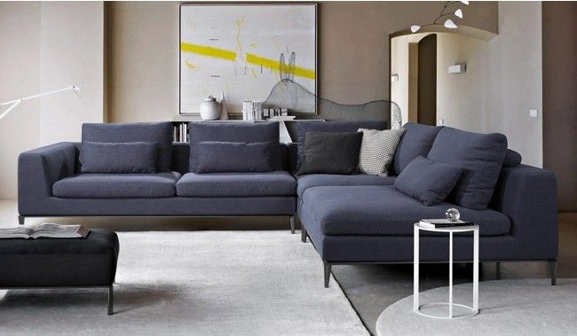 Comfortable L-Shaped Sofa Design for living room