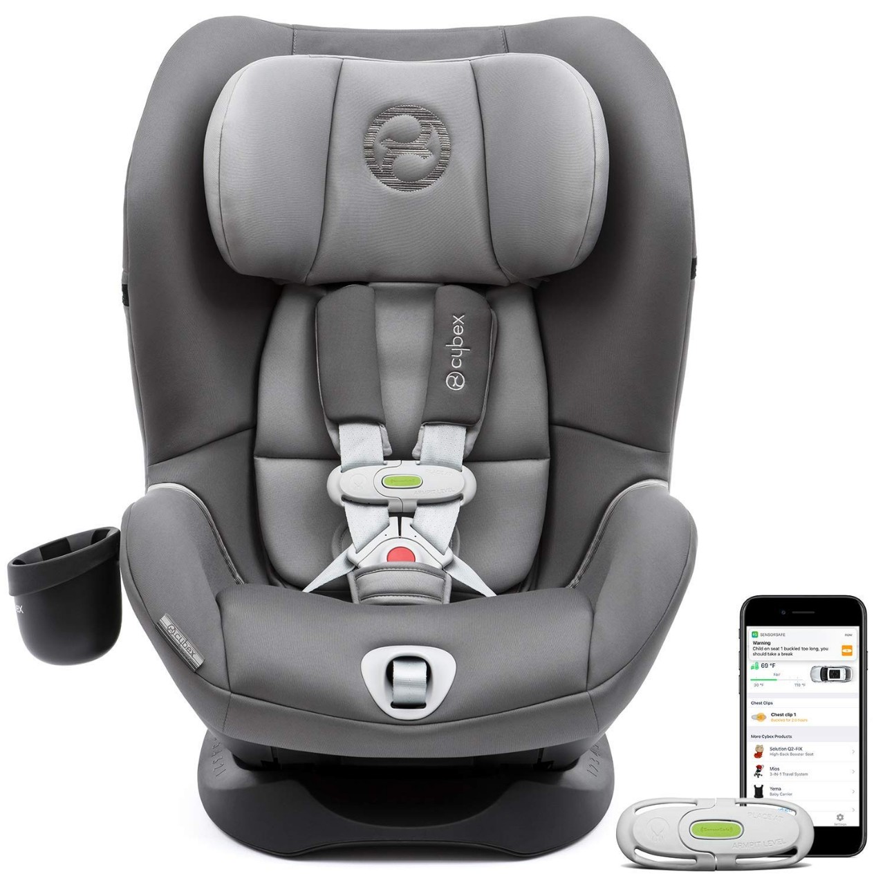 CYBEX Sirona M with SensorSafe Convertible Car Seat, 5-Point Harness Chest Clip with Built-in Sensor