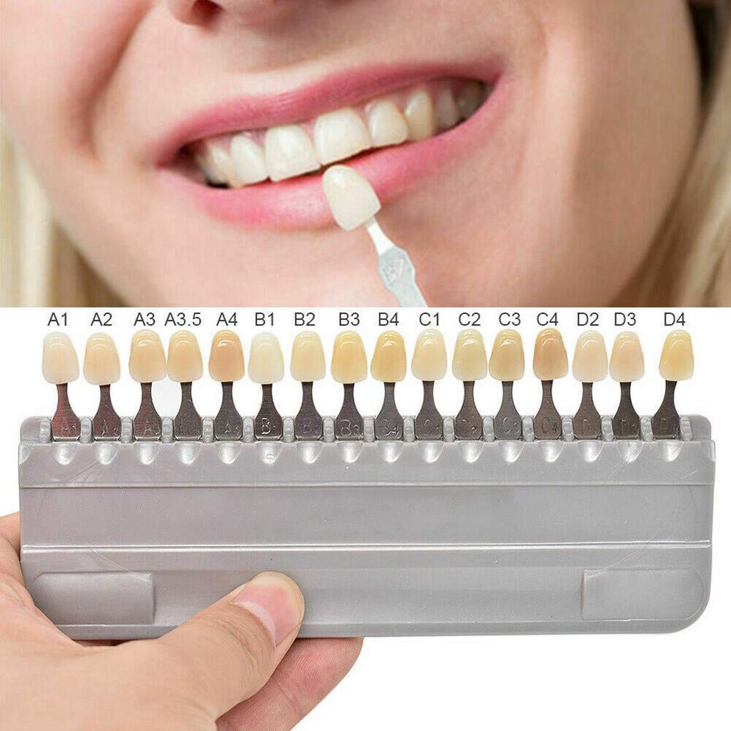 Dental Professional 3D Porcelain Teeth Whitening Shade Guide Tooth Bleaching Shade Chart