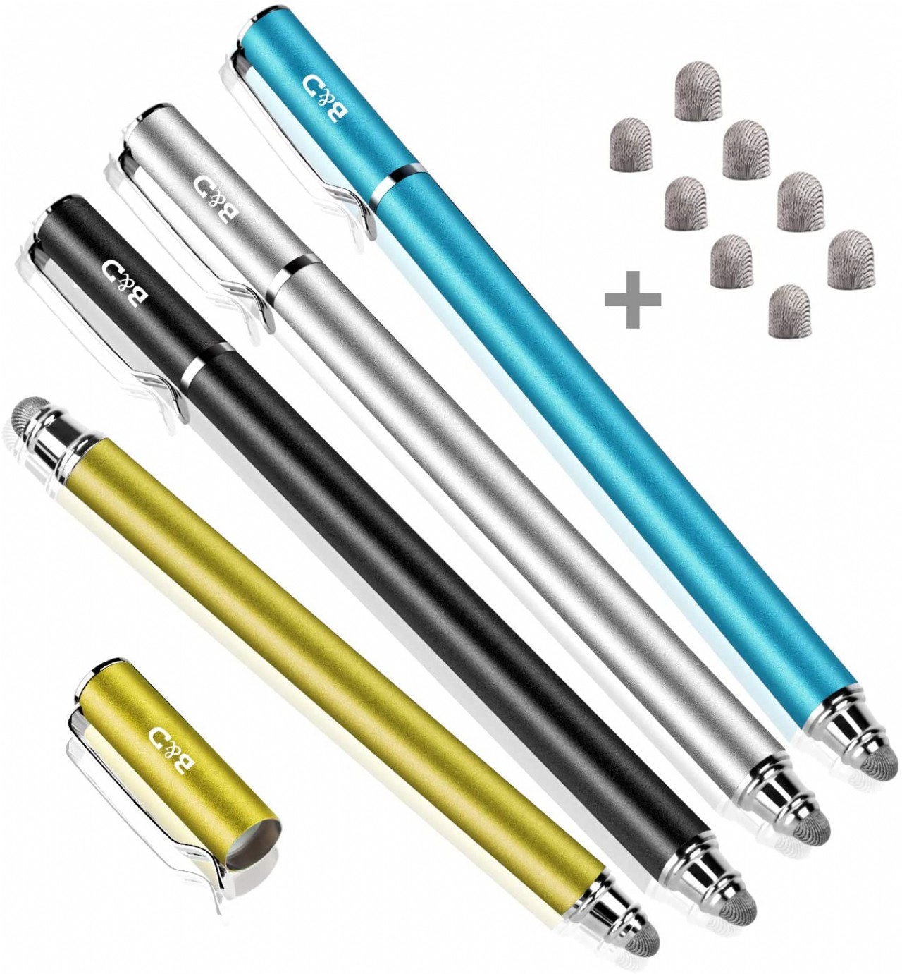 Depot New 5mm High-Sensivity Fiber Tip Capacitive Stylus Dual-tip Universal Touchscreen Pen for All