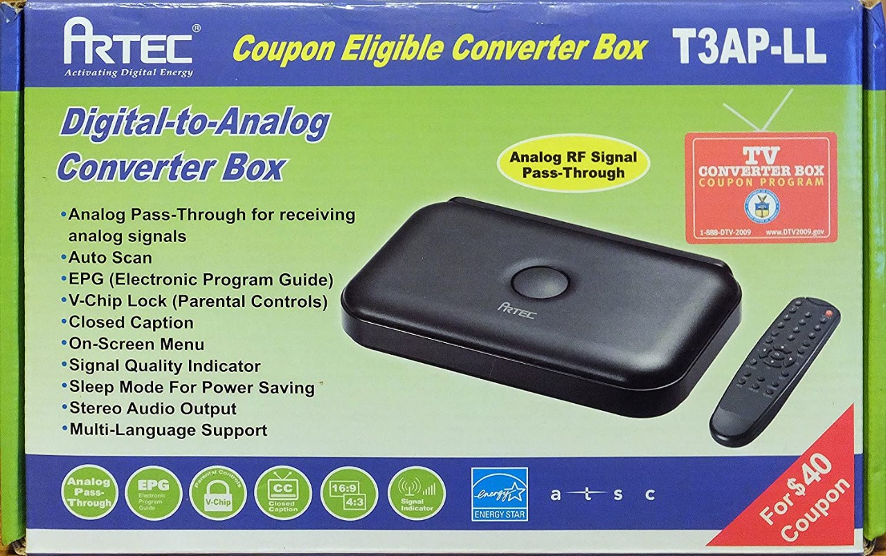 Aluratek Digital TV Converter Box with Digital Video Recorder