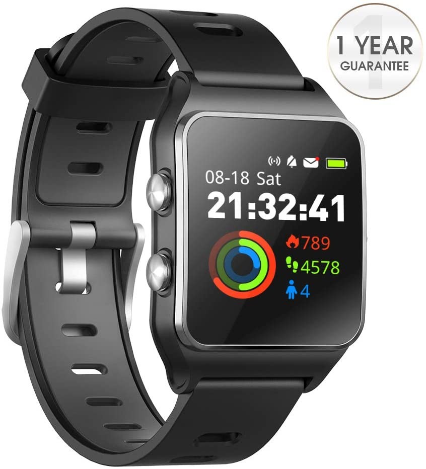 DR.VIVA GPS Watch for Men Women, Activity Tracker GPS Running Watch Touch Screen Smart Watch Heart