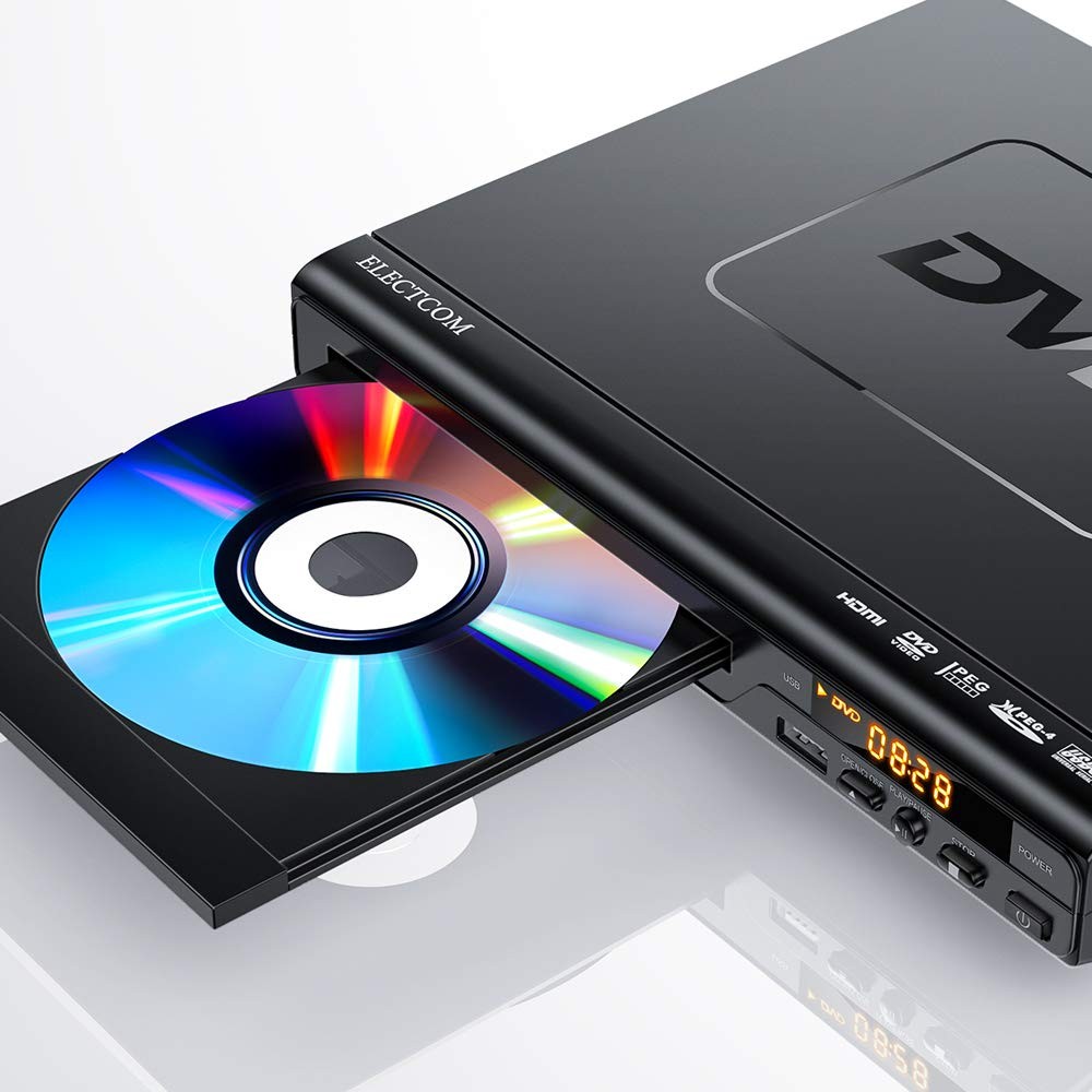 ELECTCOM DVD Player, DVD Players for TV with HDMI and Remote, Region Free DVD Players for TV