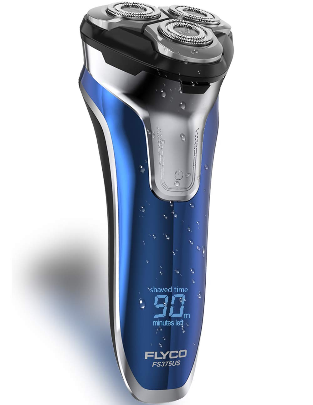 Electric Razor for Men, FLYCO Beard Trimmer Wet & Dry Electric Shaver with Quick Charge, LCD Display