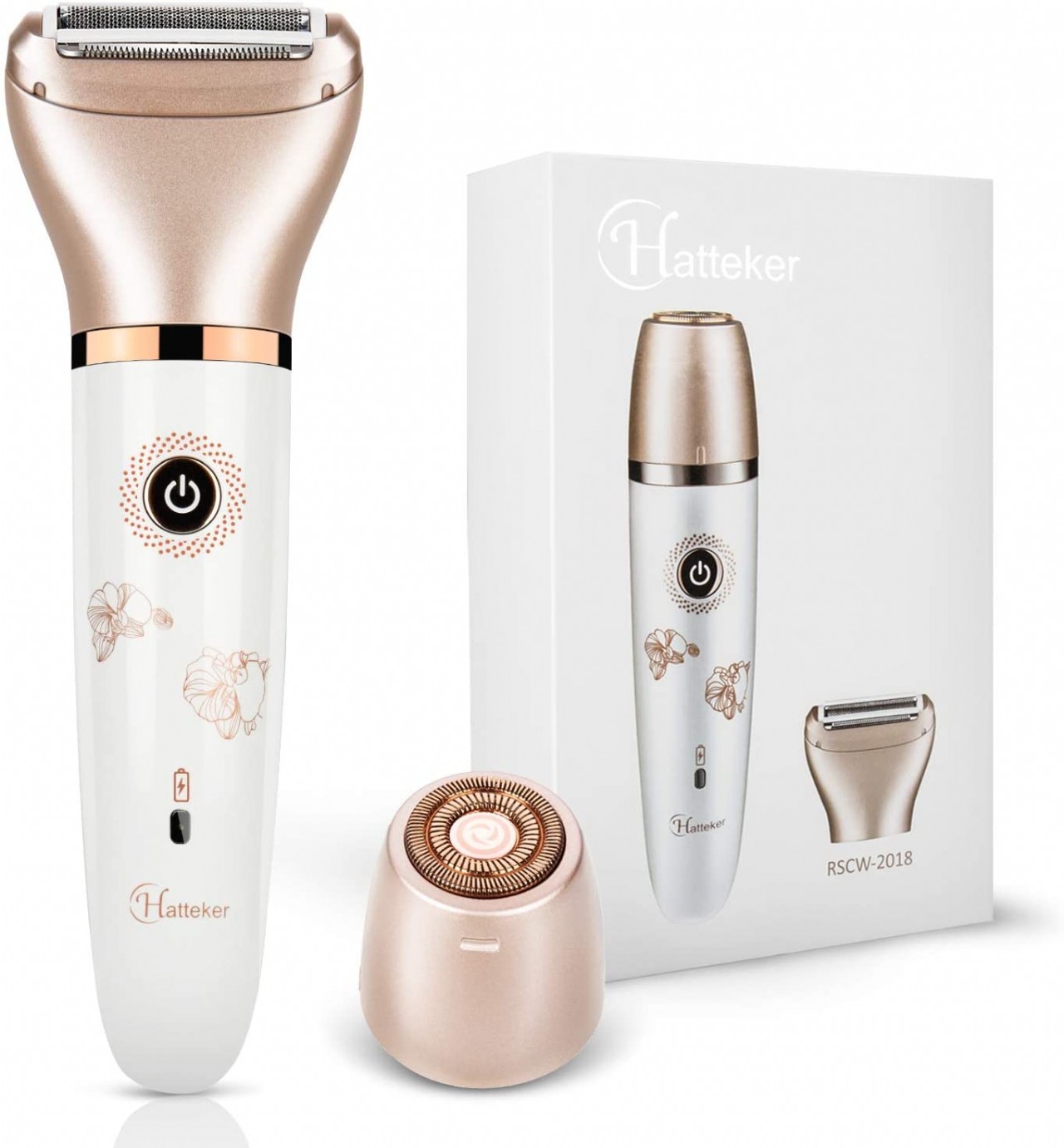 Electric Razor for Women - Painless 2-in-1 Women Shaver Hair Remover for Face, Legs and Underarm