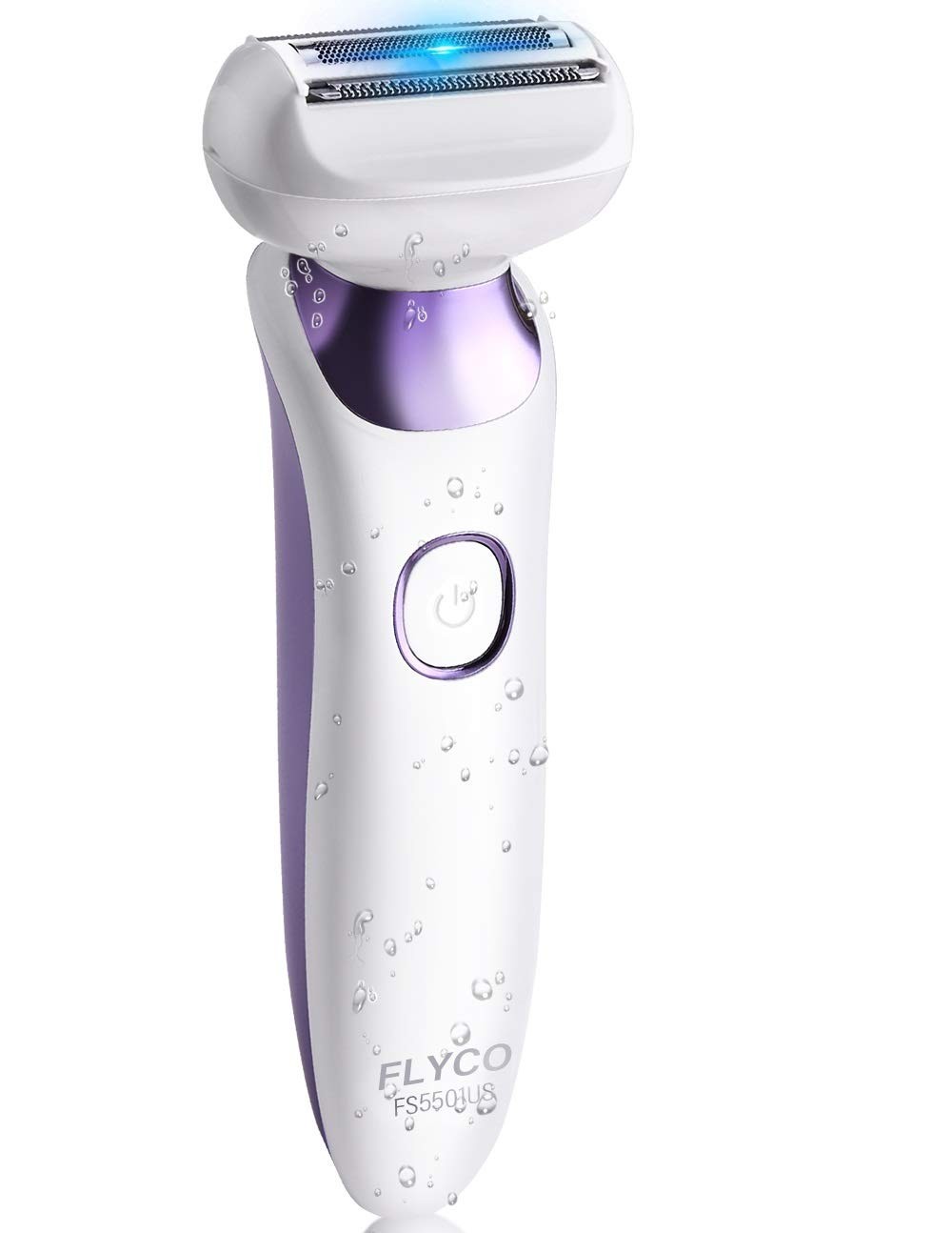 Electric Shaver for Women, FLYCO Bikini Trimmer Painless Wet & Dry Hair Removal Epilator with LED