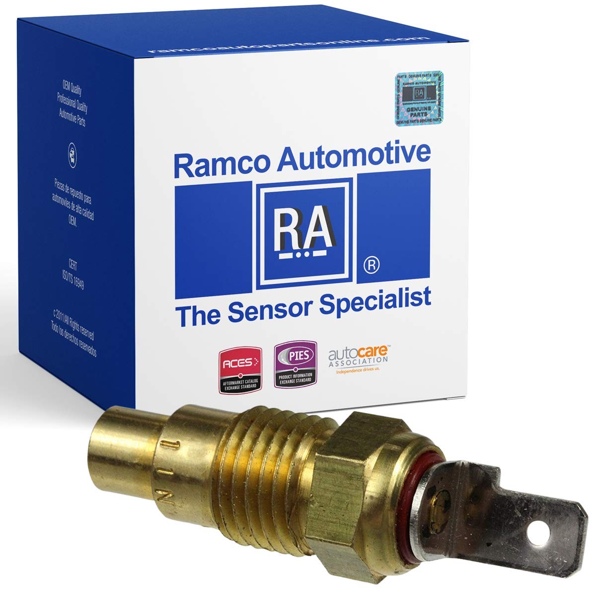 Engine Coolant Temperature Sensor, Compatible with Wells TU222, Standard Motor Products TS391