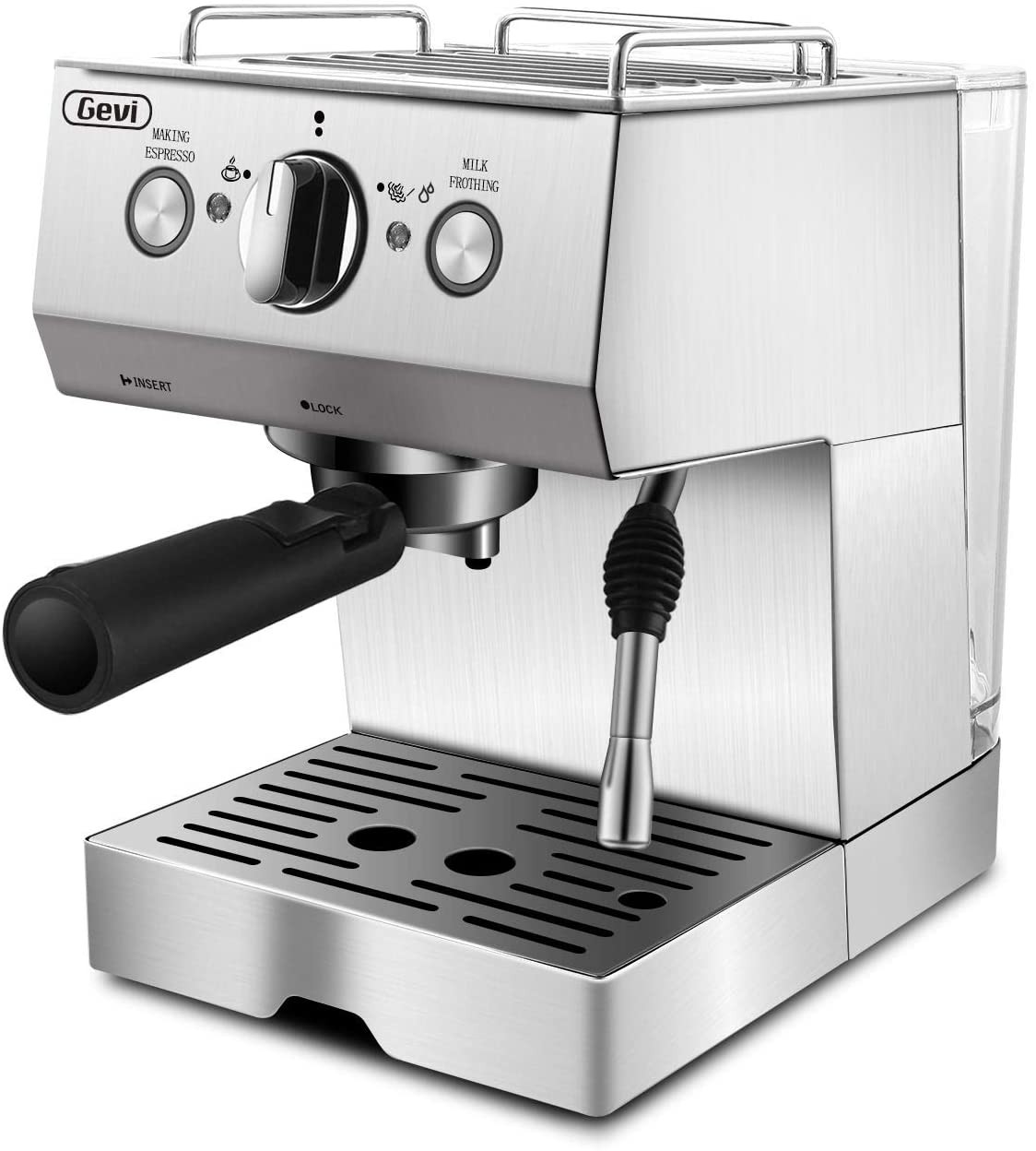 Krups XP160050 Coffee Maker and Stainless Espresso Machine Combination