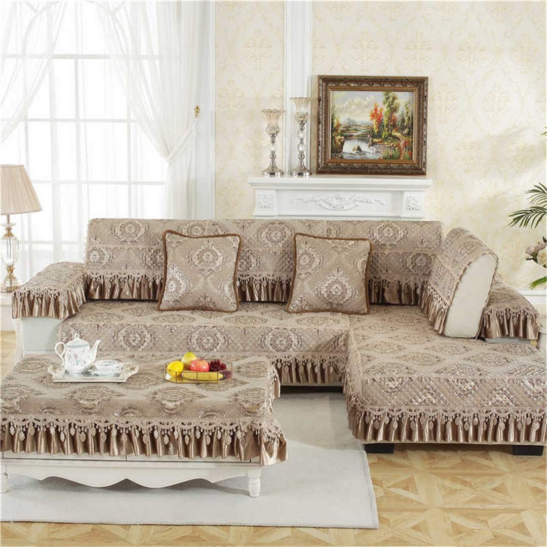European Luxury Lace Sofa Cover Living Room Sofa Under The Cushion Cushion Seat Cover